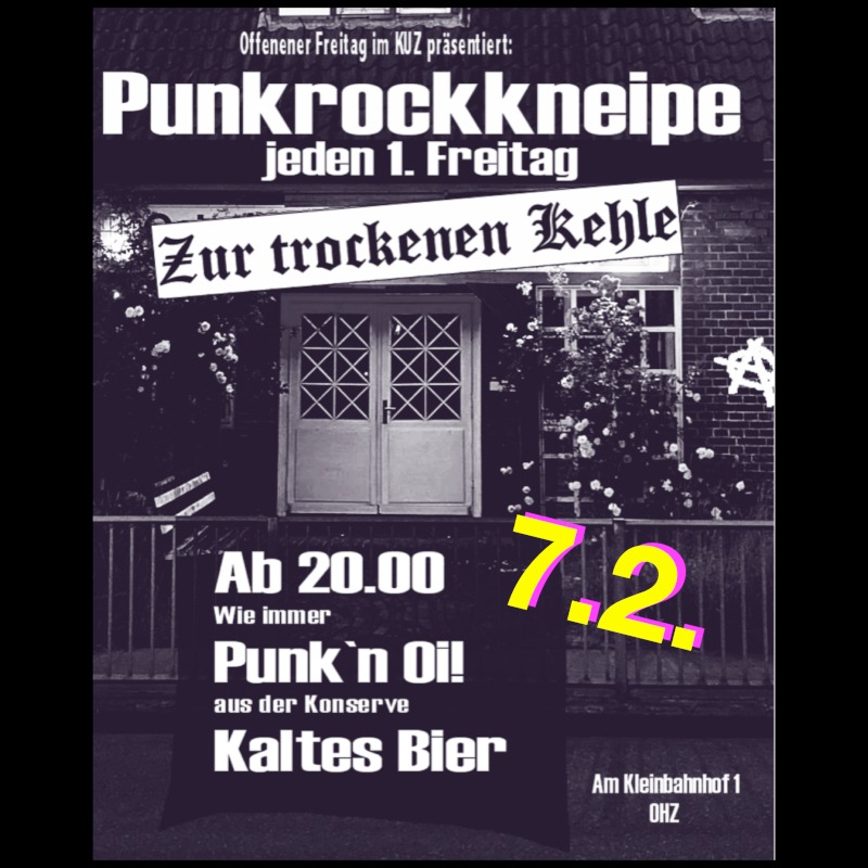 Offener Freitag für alle! Punktheke