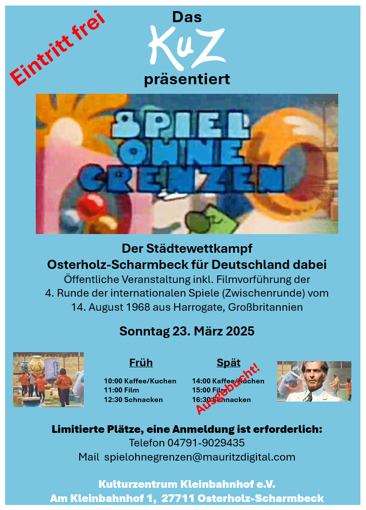 Spiel ohne Grenzen - Harrogate (Ausgebucht!)